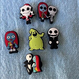 Jibbitz Nightmare Before Christmas Shoe Charms - Red, Black, Green